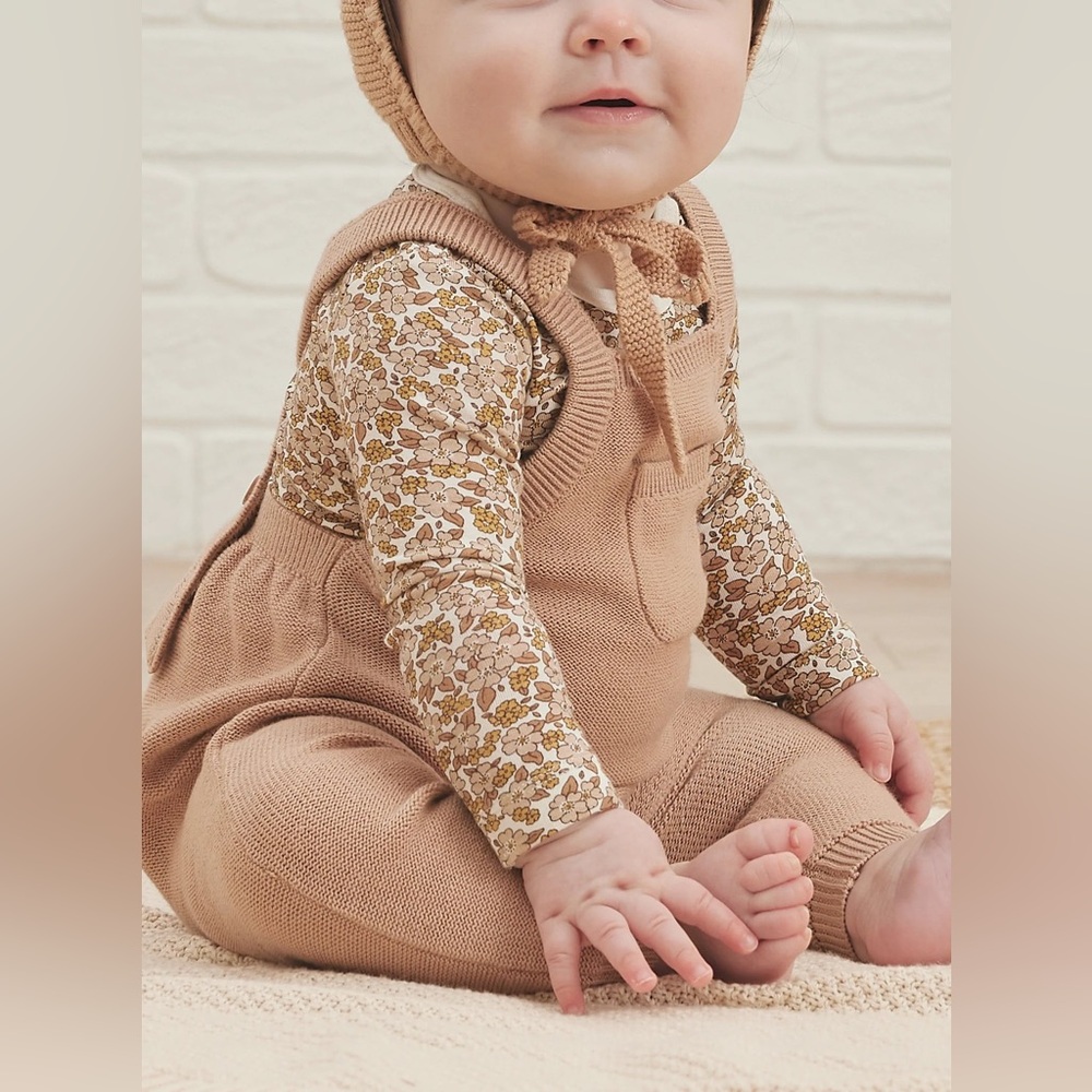Quincy Mae Knit Baby Overall